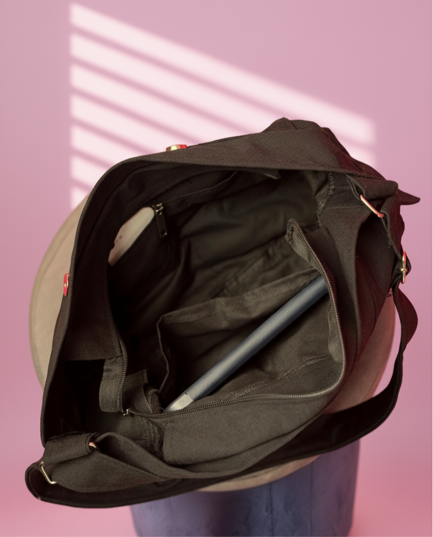 SAC CROIX ÉTOILE NOIR