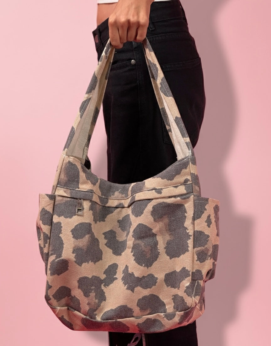 SAC À BANDOULIÈRE IMPRIMÉ LÉOPARD