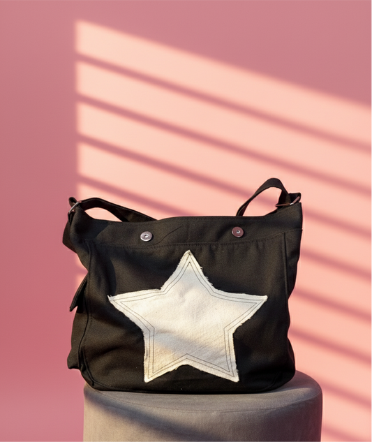 SAC CROIX ÉTOILE NOIR