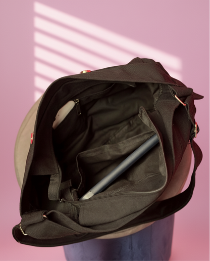 SAC CROIX ÉTOILE NOIR